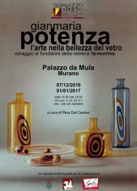 Gianmaria Potenza, l’arte nella bellezza del vetro - locandina