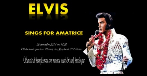 Elvis - Sing For Amatrice - locandina