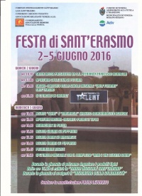 Locandina Festa di Sant' Erasmo 2016