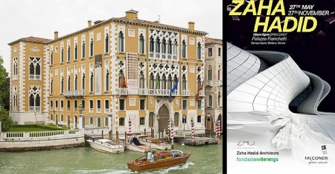 Palazzo Cavalli Franchetti e Locandina Mostra Zaha Hadid