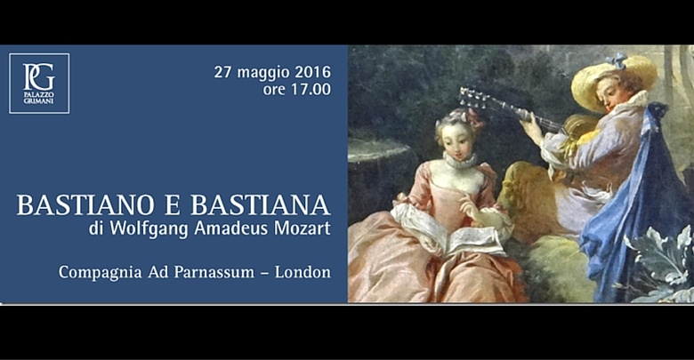 "Bastiano e Bastiana", opera di Mozart, locandina evento